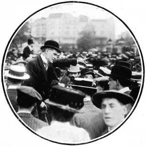 Print of a 1912 Humanitarian Deism speaker at Speakers Corner in Hyde Park Print of a 1912 Humanitarian Deism speaker at Speakers Corner in Hyde Park