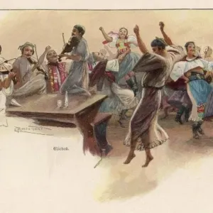 Hungarian Gipsies Dance Print Hungarian Gipsies Dance Print