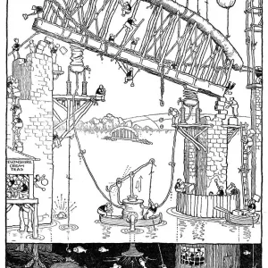 W Heath Robinson Print - Railway Ribaldry (1935) W Heath Robinson Print - Railway Ribaldry (1935)