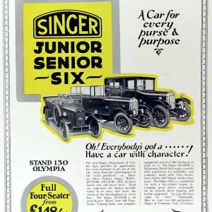 1926 Singer Car Advertisement Print 1926 Singer Car Advertisement Print