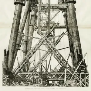 The Forth Bridge: Queensferry Pier Print, South View The Forth Bridge: Queensferry Pier Print, South View