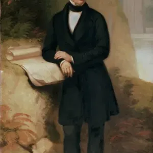 Robert Stephenson Print, Engineer of the Menai Bridge Robert Stephenson Print, Engineer of the Menai Bridge
