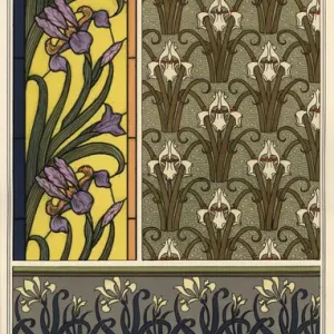 L'iris en diverses formes pour le vitrail coloré. L'iris en diverses formes pour le vitrail coloré.