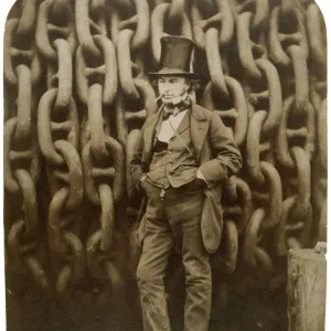 Isambard Kingdom Brunel with Chains Print, 1858