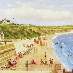 Bridlington Print - Sewerby Cliffs and Sands, Yorkshire