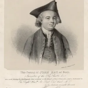 John Kay Print: Engraving of the Inventor John Kay Print: Engraving of the Inventor