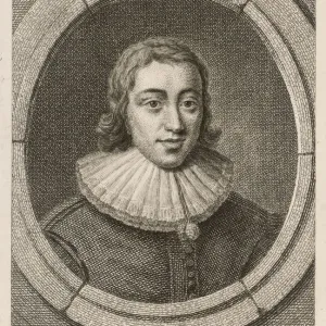 Print of John Milton at 21, an English poet and Puritan Print of John Milton at 21, an English poet and Puritan
