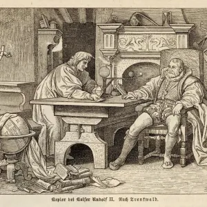 Képler avec Rodolphe II Képler avec Rodolphe II