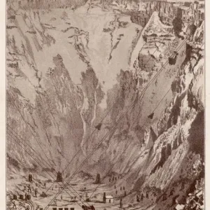 Kimberley Diamond Mine Open-Cast Print Kimberley Diamond Mine Open-Cast Print