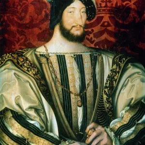 King Francis I of France Print by Jean Clouet, Louvre Museum King Francis I of France Print by Jean Clouet, Louvre Museum
