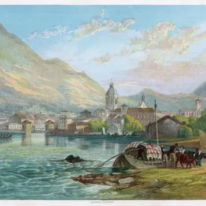Lake Como Print: A View Over the Water Lake Como Print: A View Over the Water