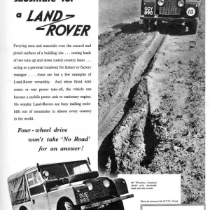 1955 Land Rover Advertisement Print