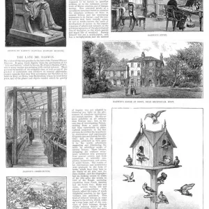 Charles Darwin Print, 1887 Charles Darwin Print, 1887