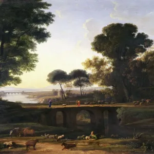 Claude Lorrain 17th Century Landscape Print Claude Lorrain 17th Century Landscape Print