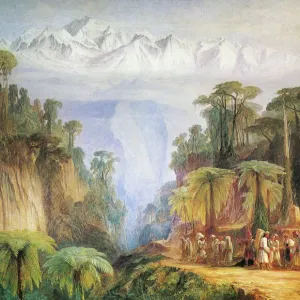 Mount Kanchenjunga Print by Edward Lear, 1877 Mount Kanchenjunga Print by Edward Lear, 1877