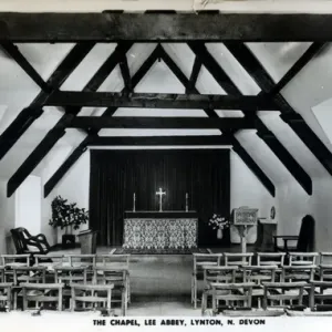 Lee Abbey Chapel Interior Print, 1953