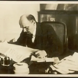 Lenin Reading Pravda Print Lenin Reading Pravda Print