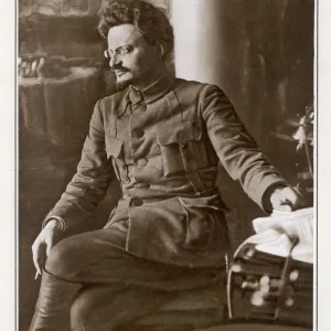 1920 Print of Leon Trotsky, Russian Communist leader 1920 Print of Leon Trotsky, Russian Communist leader