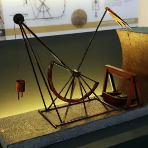 Leonardo da Vinci's Trench-Digging Machine Print, 1497-1502