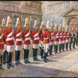 Life Guards Parade Print in Whitehall Life Guards Parade Print in Whitehall