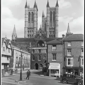 Lincoln Cathedral Print, England Lincoln Cathedral Print, England