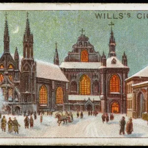 Vilnius Church in Snow Print Vilnius Church in Snow Print