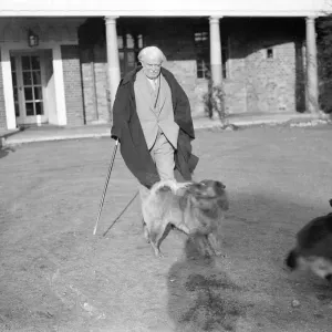 Lloyd George et son chien Lloyd George et son chien