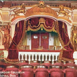 London Coliseum - Royal Box, circa 1905 Print London Coliseum - Royal Box, circa 1905 Print