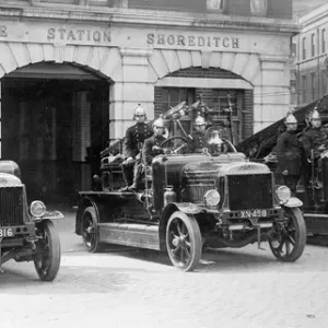 Shoreditch Fire Station Print 1896-1964 London Shoreditch Fire Station Print 1896-1964 London