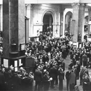 London Stock Exchange Print - Throgmorton Street Trading Floor London Stock Exchange Print - Throgmorton Street Trading Floor
