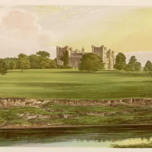 Lumley Castle Print, 1879 Watercolour