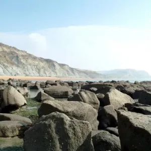 Lyme Regis Foreshore Print, Dorset, UK