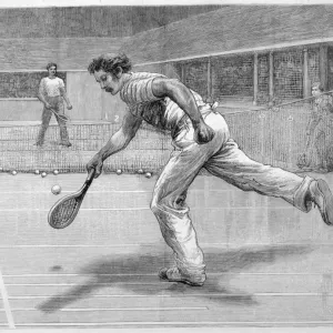 Lyttleton V Saunders Print, Real Tennis at New Princes Club Lyttleton V Saunders Print, Real Tennis at New Princes Club