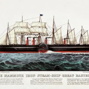 The Mammoth Iron Steam-Ship Great Eastern Print, 1873