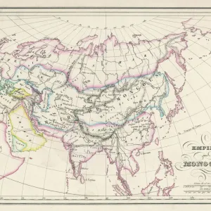 The Mongol Empire Print - Map of Asia at its Greatest Extent The Mongol Empire Print - Map of Asia at its Greatest Extent