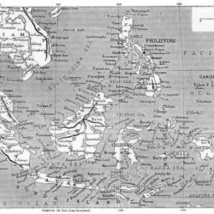 Map of Malaysia 1908 Print - A Colonial Era Map
