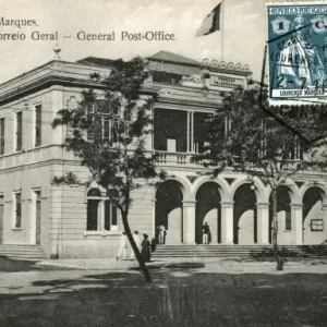 Maputo, Mozambique - Post Office Maputo Print (1916) Maputo, Mozambique - Post Office Maputo Print (1916)