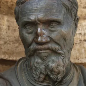 Michelangelo Buonarroti, Bust Print, Vatican Michelangelo Buonarroti, Bust Print, Vatican