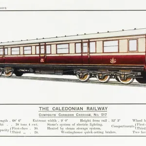 Midland Sleeping Coach Caledonian Railway Corridor Print Midland Sleeping Coach Caledonian Railway Corridor Print
