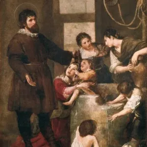 The Miracle at the Well Oil on Canvas Print The Miracle at the Well Oil on Canvas Print