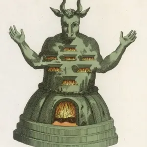 Monoloch Ammonities Print: Ancient Depiction of Moloch Monoloch Ammonities Print: Ancient Depiction of Moloch