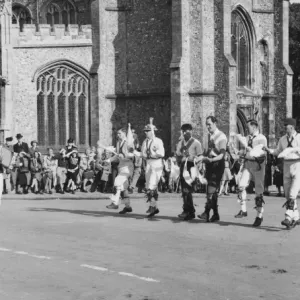 Print of Morris Dance in Thaxted, Essex Print of Morris Dance in Thaxted, Essex