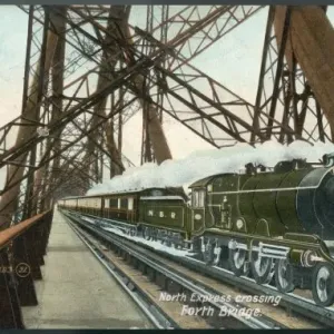 Forth Bridge Print: North Express Crossing Forth Bridge Print: North Express Crossing