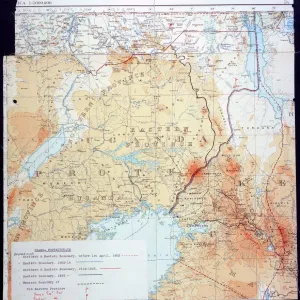 Mappa del Kenya e dell'Uganda