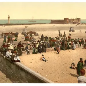New Brighton Beach Print, Liverpool, England (ca. 1890-1900) New Brighton Beach Print, Liverpool, England (ca. 1890-1900)
