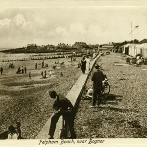 Early 20th Century Felpham Beach Print, West Sussex