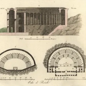 Odeon of Athens Print, 1826 Odeon of Athens Print, 1826