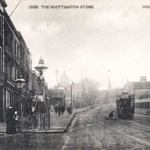 Whittington Stone Print, Highgate Hill, North London Whittington Stone Print, Highgate Hill, North London