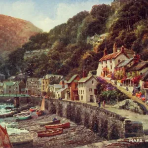 Mars Hill, Lynmouth Harbour Print, circa 1930s