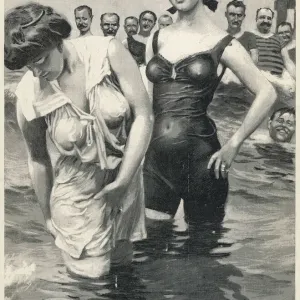 Women Bathing Print 1906 Women Bathing Print 1906